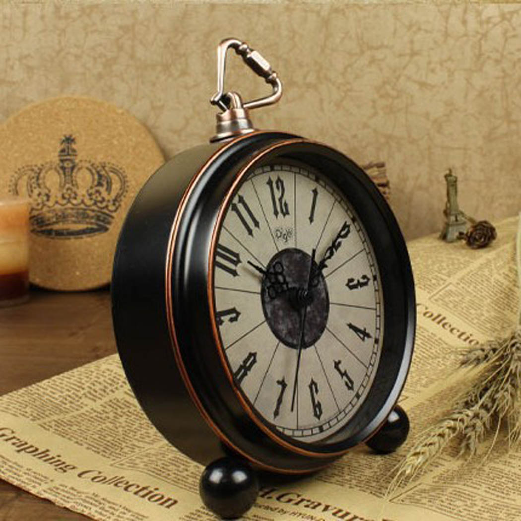 Đồng Hồ Báo Thức Vintage Black