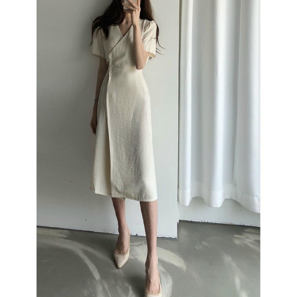 ĐẦM MIDI ĐẮP CHÉO TÀ 12311
