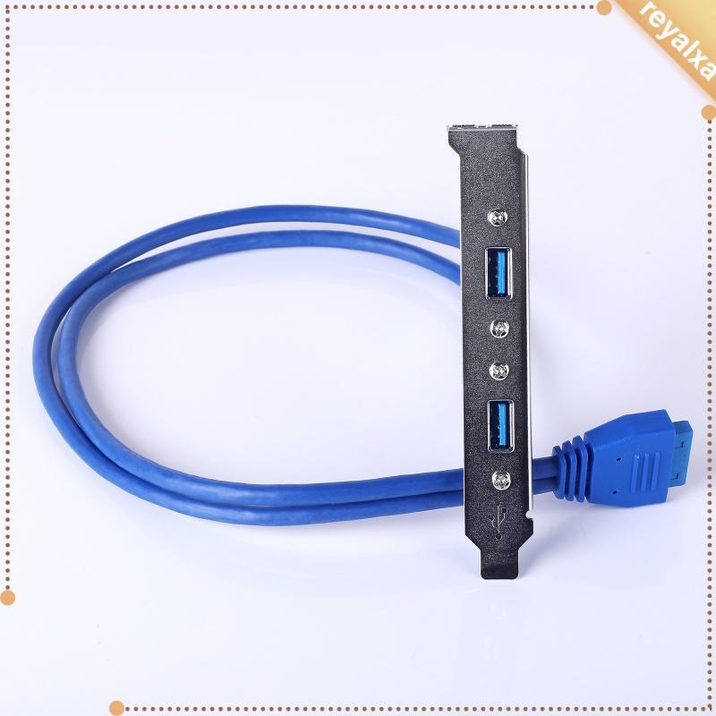 Dây cáp chuyển đổi 2 cổng USB 3.0 sang 20 pin cho bảng điều khiển lưng