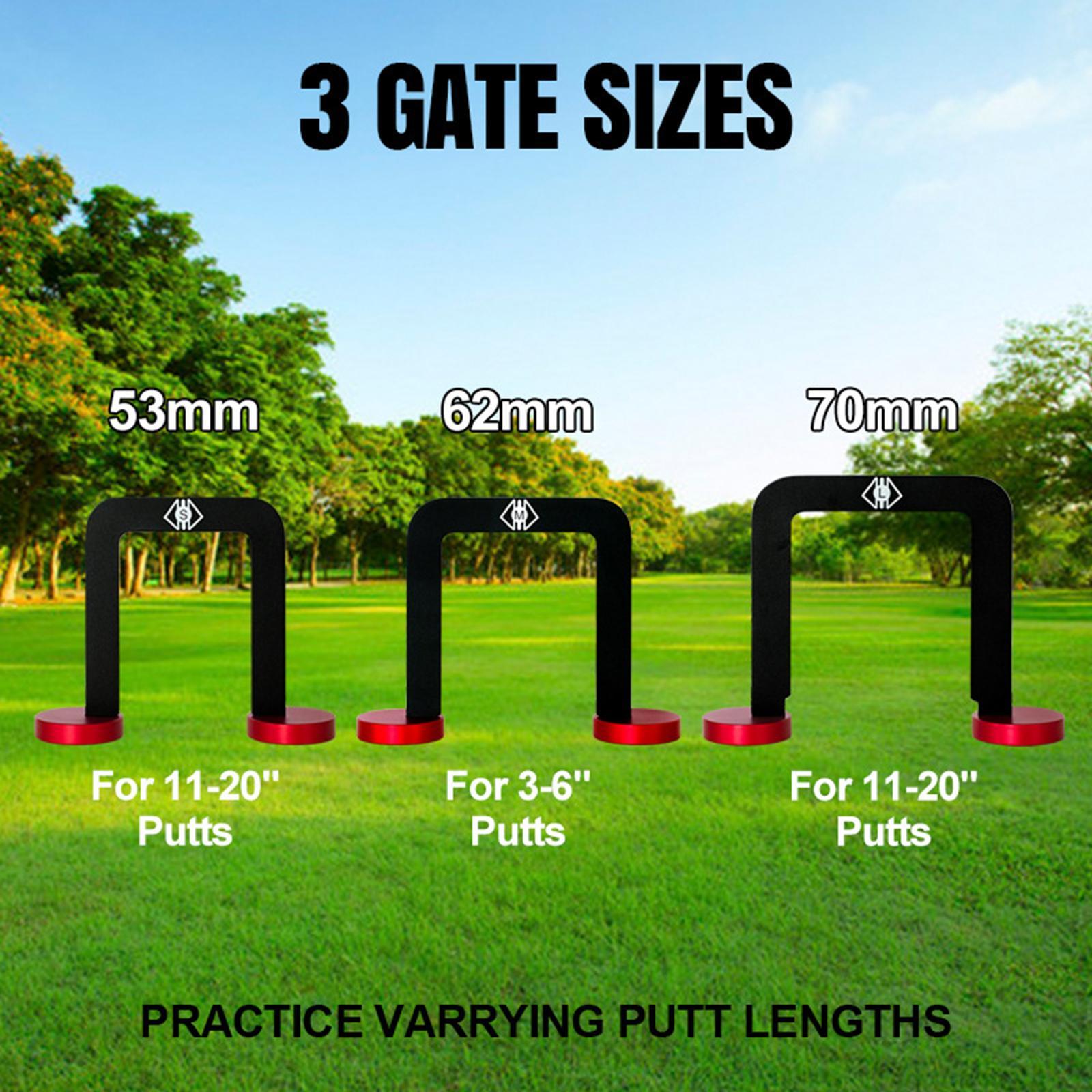 3Pcs Golf Putting Gates Target Golf Training Aid Precision Practice Supplies
