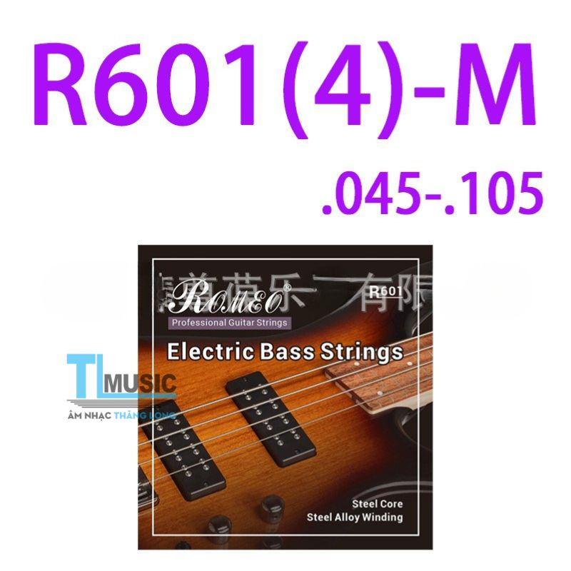 Bộ Dây Đàn Guitar Bass Alice ROMEO R601 Chính Hãng | Bộ 4 Dây &amp; 5 Dây | Âm Sáng, Chống Gỉ