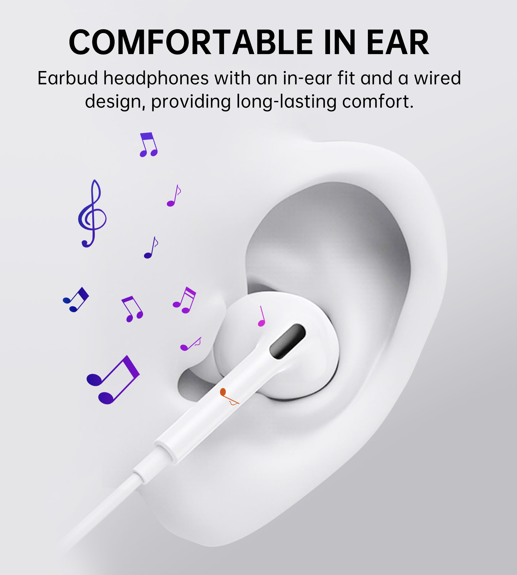 Tai nghe Choetech OC-A011 dây nhét tai Type C có đệm cao su (Hàng chính hãng)