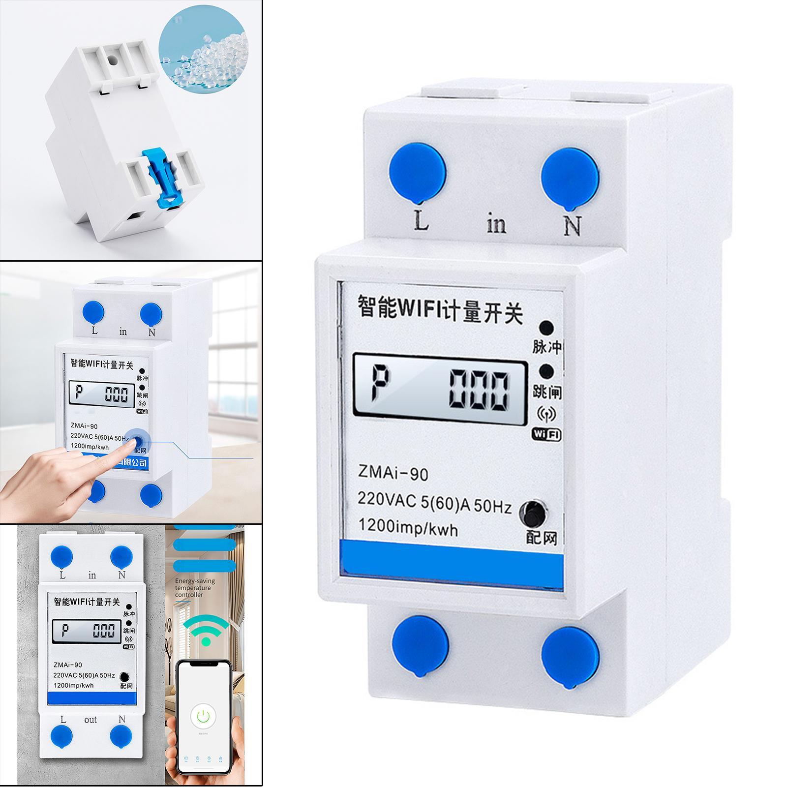 Intelligent Smart Energy Meter Watt Meter WiFi Power Meter for Hotels Home
