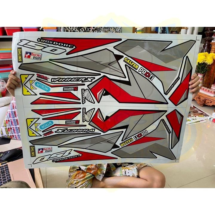 Tem xe winner x đỏ đen