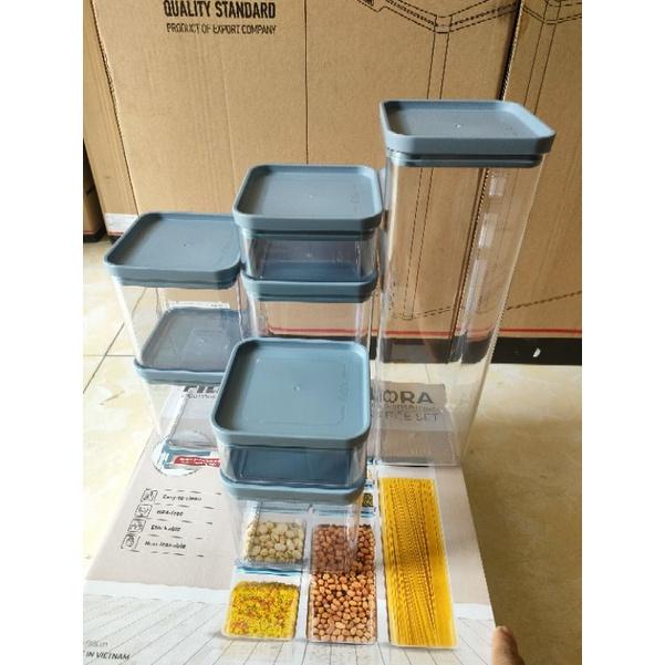 Bộ hộp đựng thực phẩm thức ăn - FITIS NORA MEDIUM - FS-02E1 - 7.2L