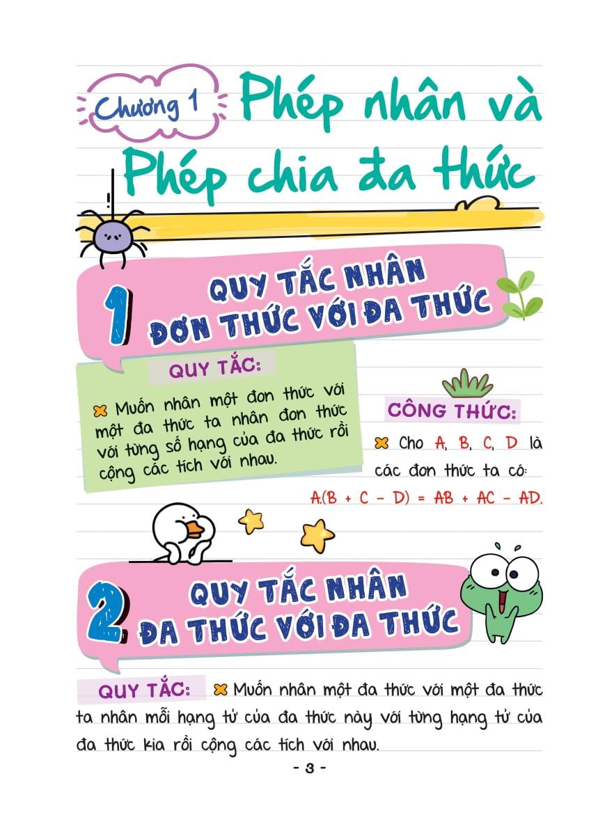 Sách - Mini Note - Siêu Gọn, Siêu Nhớ Toán 8