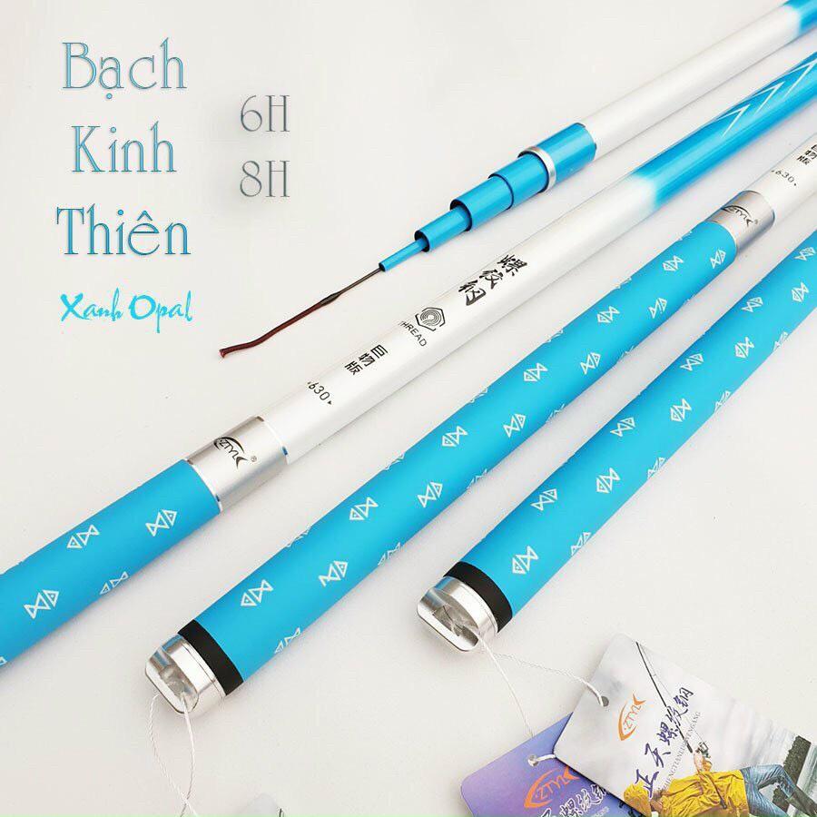 Cần Câu Đài Bạch Kinh Thiên Xanh 4h 6H 8h , Cần Câu Bạch Kinh Thiên ( Tặng Kèm Ngọn )