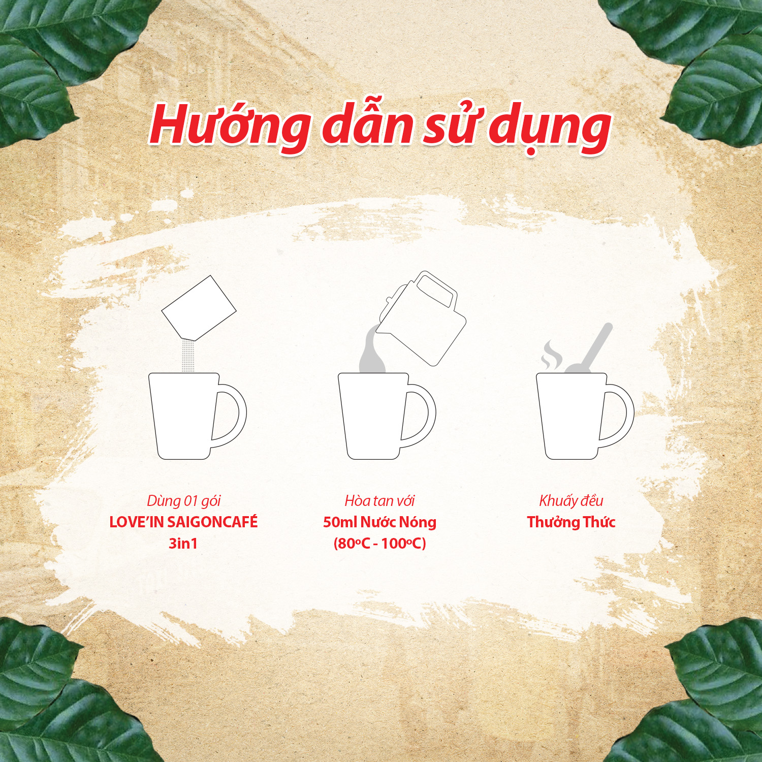 Cà Phê Sữa Rang Xay Hòa Tan 3IN1 LOVE’IN SAIGON CAFE - Khánh Hòa NutriFoods Thơm Ngon Hơn, Đậm Đà Hơn (Hộp 12 gói x 18g)