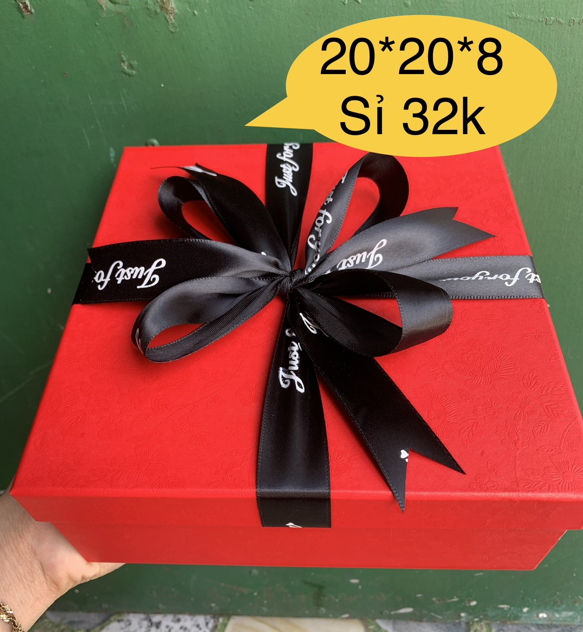 Hộp quà tặng size bự, vuông 20 cao 8cm