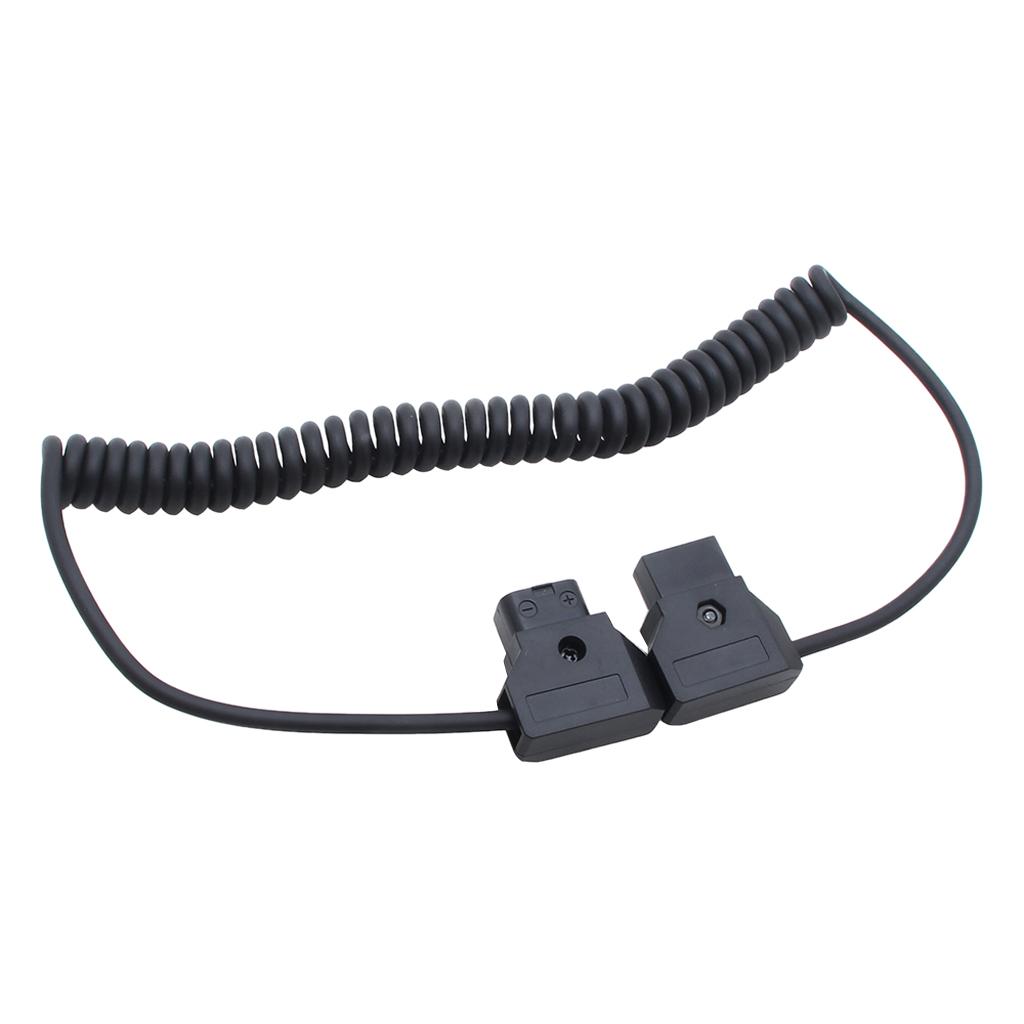 Coiled D - TAP to Dtap M / M Cable for DSLR