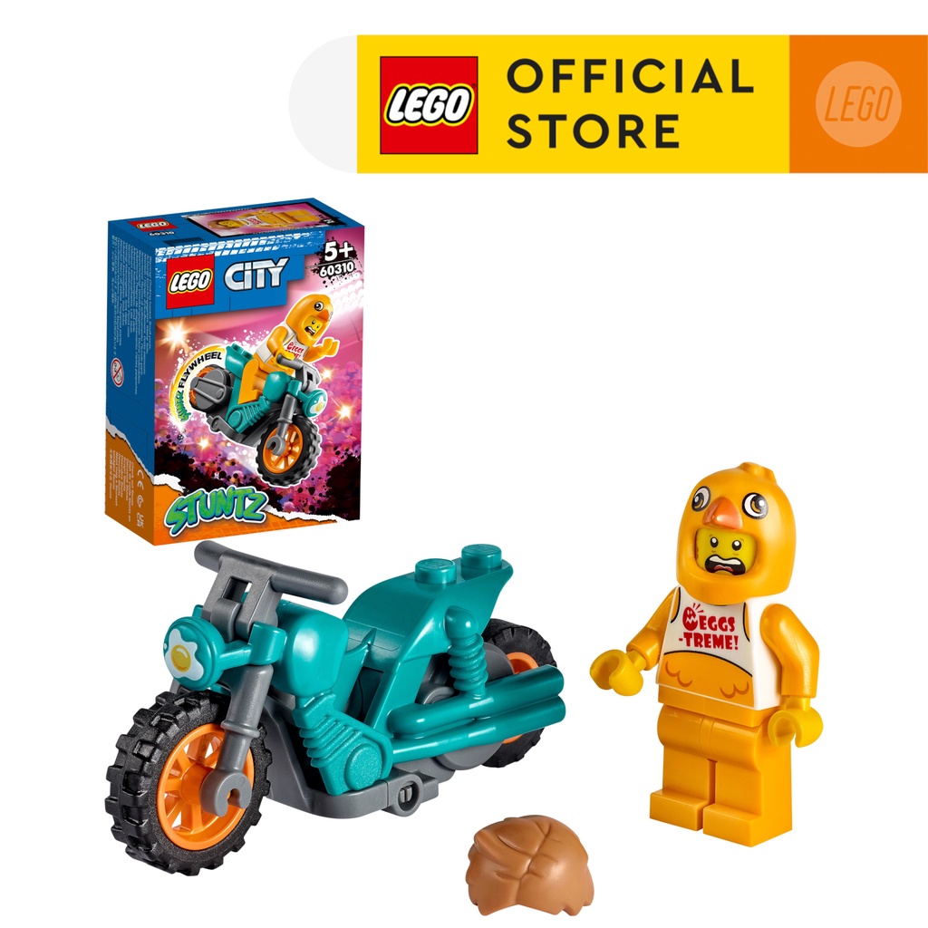 LEGO City 60310 Xe đua mô tô của Chicken Guy (10 chi tiết)