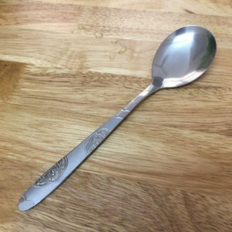 Thìa inox cao cấp dày dặn sáng bóng dài 16.5cm
