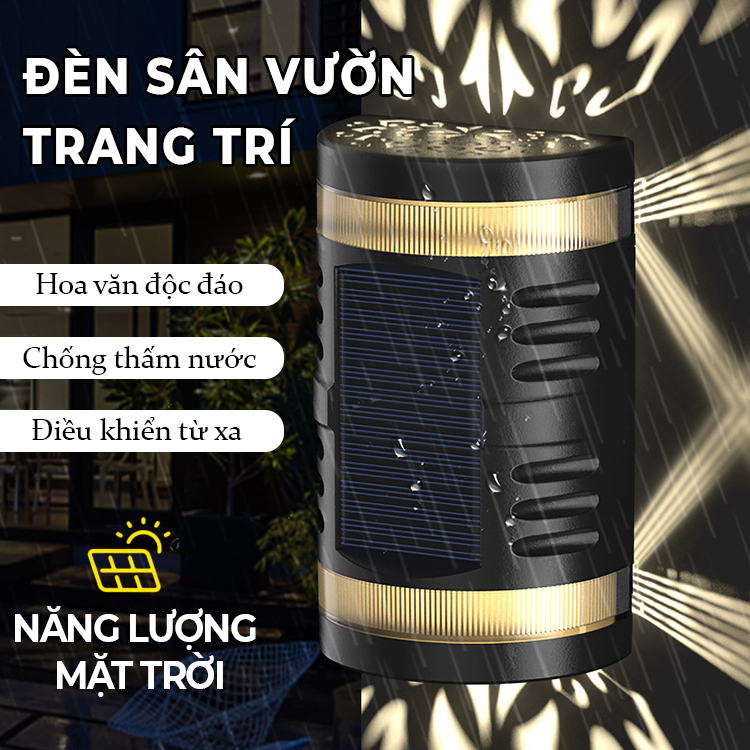 Đèn trang trí năng lượng mặt trời hai chiều, tích kiệm điện, bóng siêu sáng, chống thấm nước - DA3102