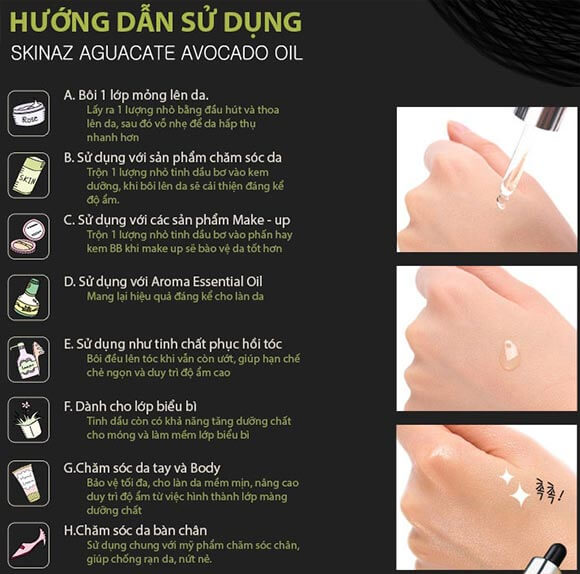 Tinh Chất Bơ Skinaz Hàn Quốc