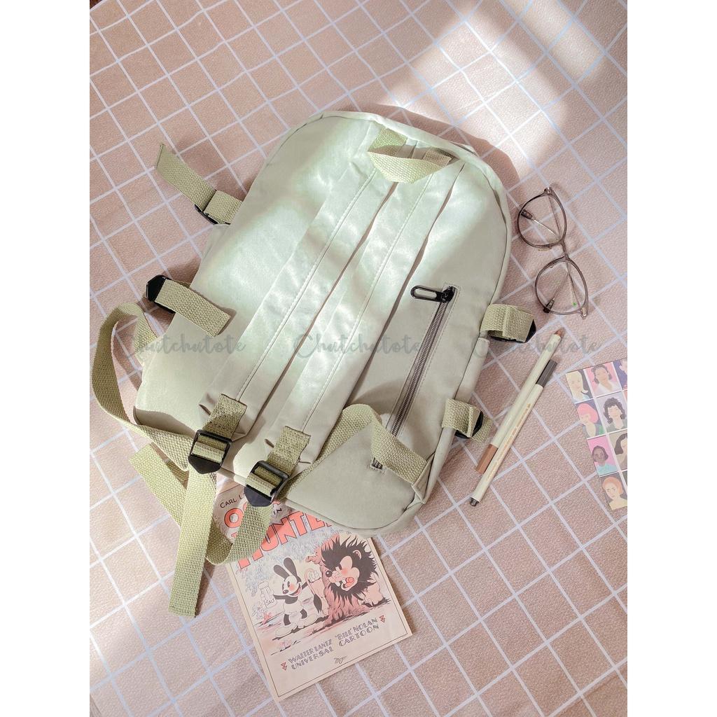 BL137/ Balo Thời Trang Hàn Quốc Đi Học Dễ Thương Tặng Kèm Sticker