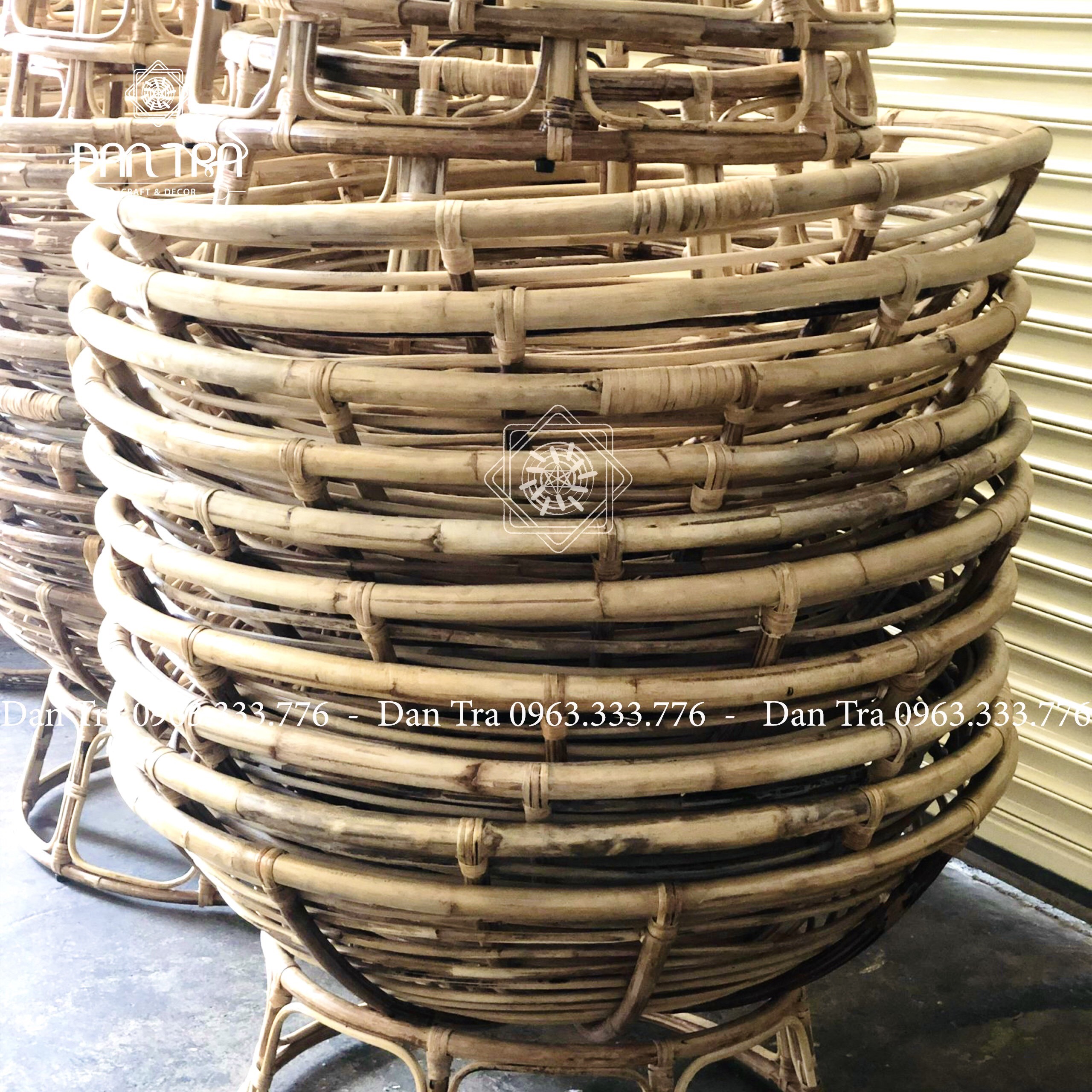 KHUNG GHẾ THƯ GIÃN PAPASAN " 100CM " KÈM NỆM CANVAS CAO CẤP - Nội Thất Mây Tre Đan