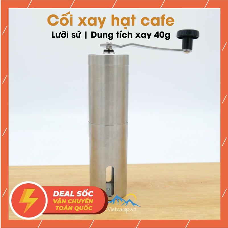 Máy xay bột cafe cầm tay 40g Trắng - Lưỡi xay sứ