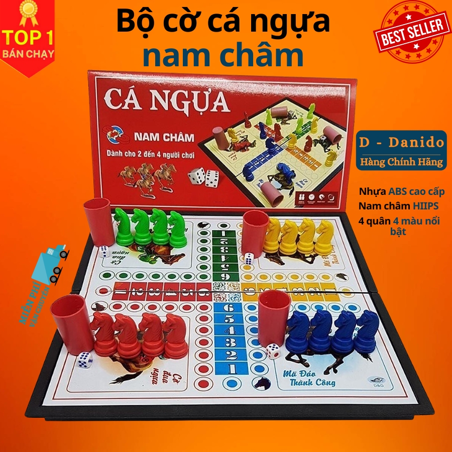 Bộ Cờ Cá Ngựa – Cờ Cá Ngựa Nam Châm – Chính Hãng An Toàn Vui Nhộn Cho Bé