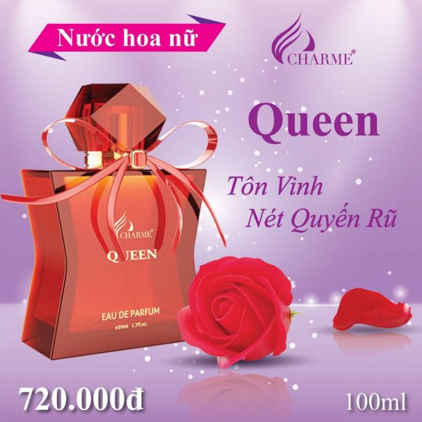 Nước hoa Charme Queen 100ml Hương thơm ngọt ngào tạo nên sự lôi cuốn kì diệu