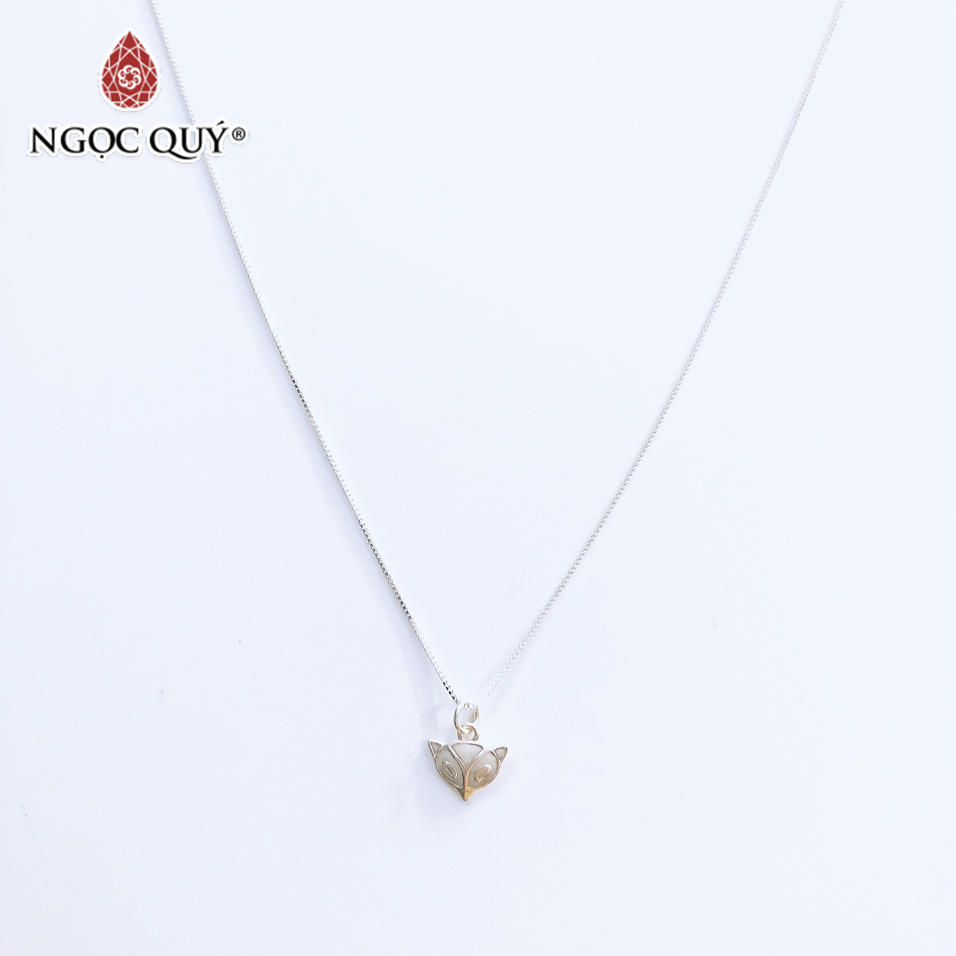 Dây chuyền bạc mặt hồ ly - Ngọc Quý Gemstones