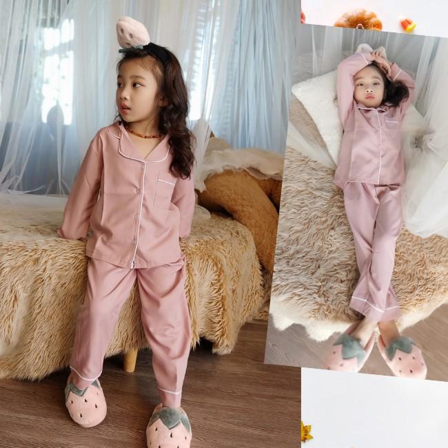 Đồ bộ pijama cho bé trai bé gái chất vải kate lụa xinh xắn thiết kế đáng yêu và cá tính HD247 0193