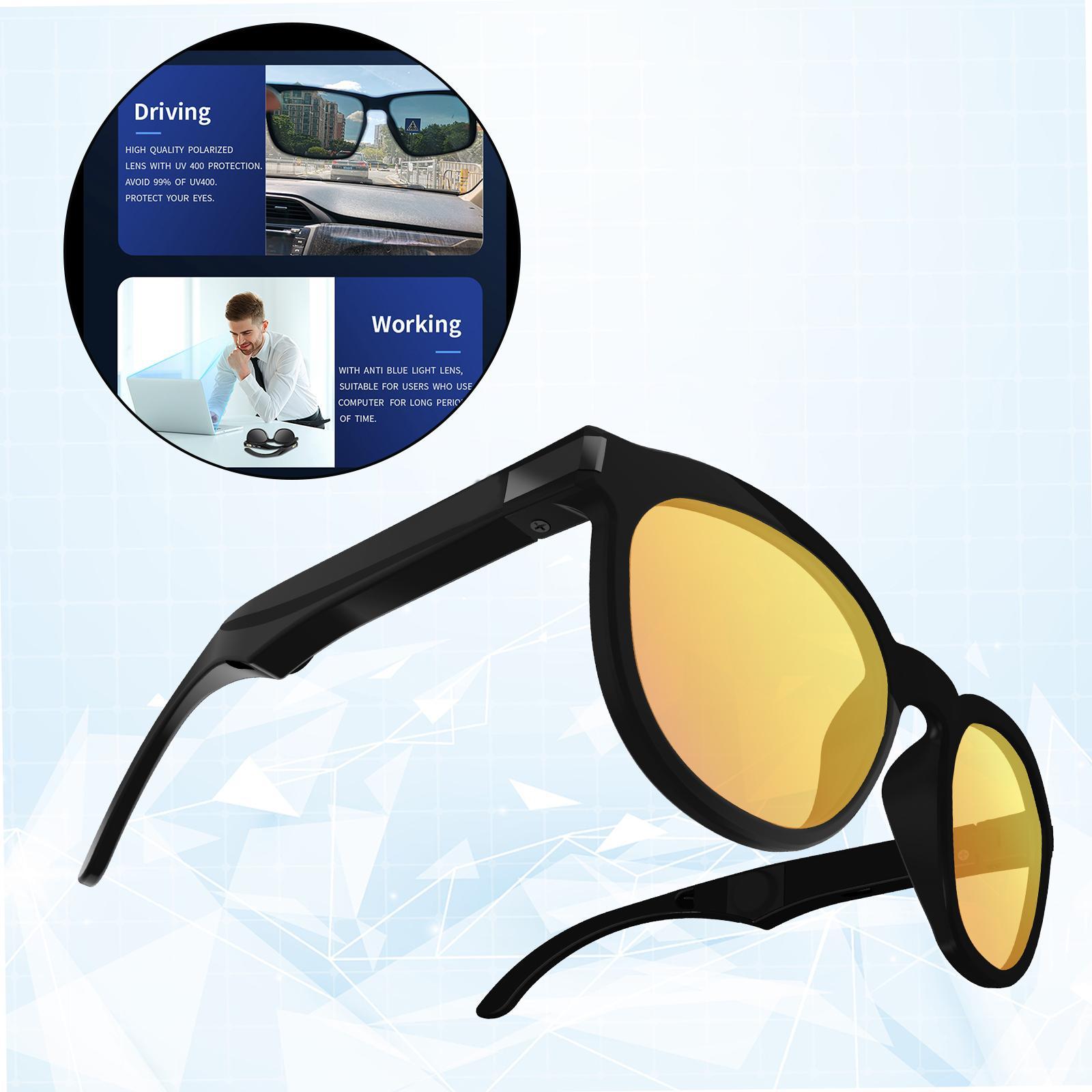 G4 Smart Glasses  Headphone Open  Headset Yellow