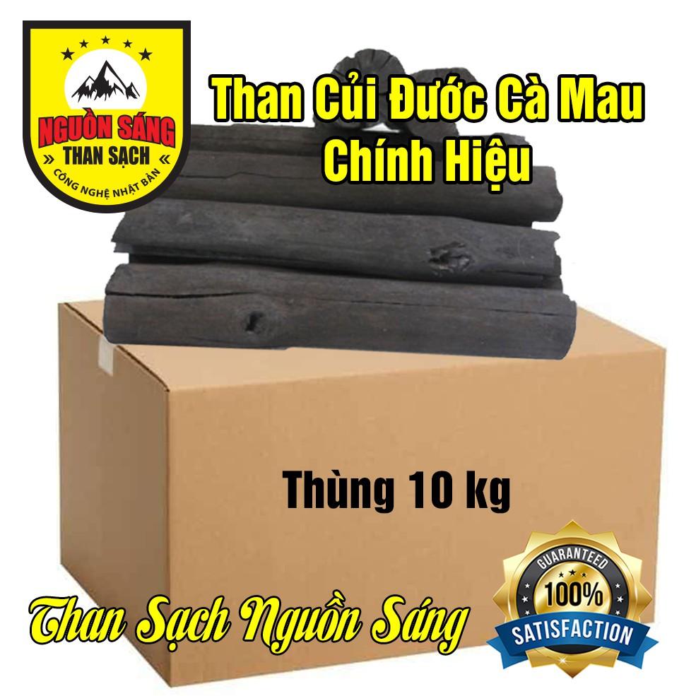 Than củi Đước Cà Mau ( đóng thùng Carton 10kg) Than củi, than hoa chính hiệu Đước Cà Mau