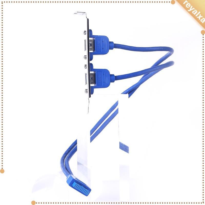 Dây cáp chuyển đổi 2 cổng USB 3.0 sang 20 pin cho bảng điều khiển lưng
