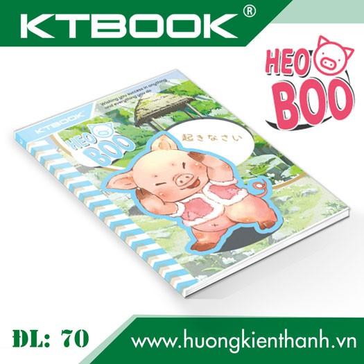 Gói 10 cuốn Tập học sinh cao cấp Giá rẻ Heo Boo giấy trắng ĐL 70 gsm - 96 trang