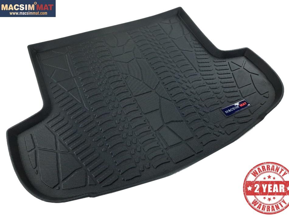 Thảm lót cốp Mitsubishi Outlander 2013-đến nay nhãn hiệu Macsim chất liệu TPV cao cấp màu đen