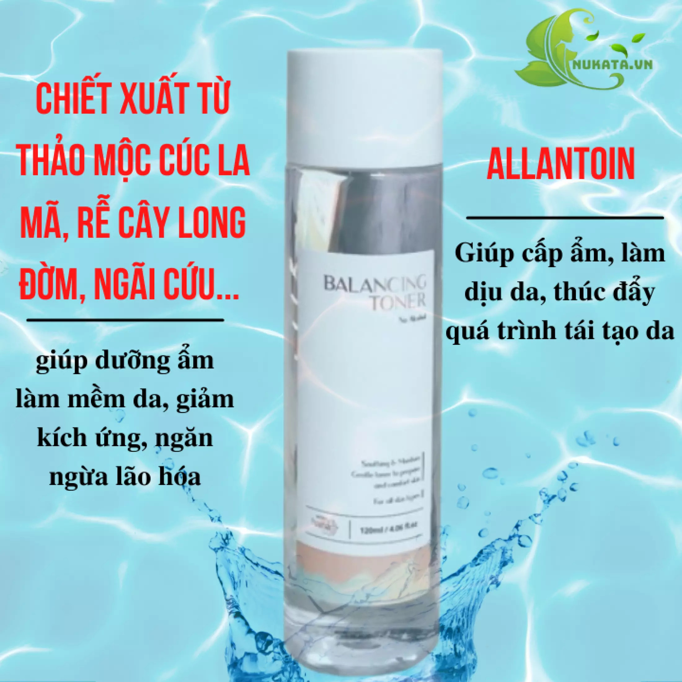 Nước Hoa Hồng Balancing Toner Riori 120ml – Làm Sạch Sâu, Se khit Lỗ Chân Lông, Cấp Ẩm, Cân Bằng pH cho da