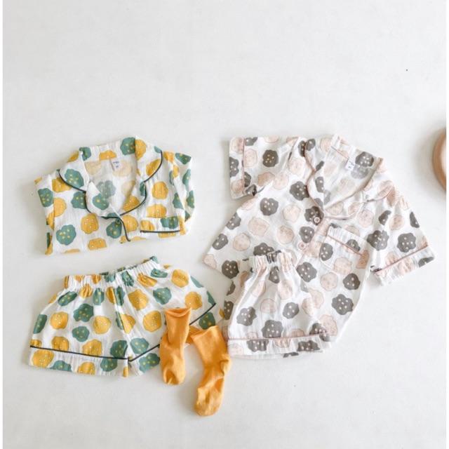 Set ngủ pijama ngắn chiếc bánh cho bé S330