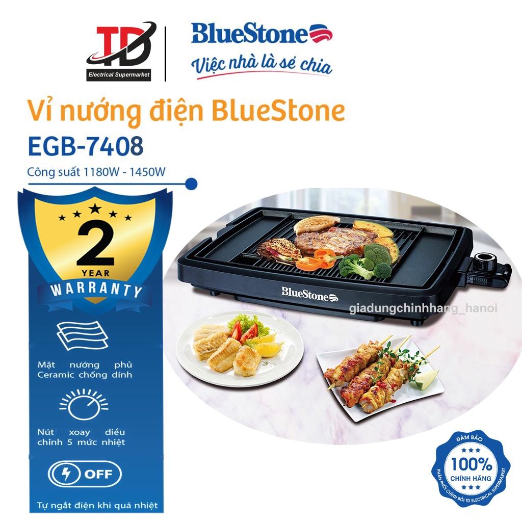 Bếp Nướng Điện Bluestone EGB-7408 (1450W) - Phủ Men Ceramic Chống Dính Siêu Bền - Hàng Chính Hãng