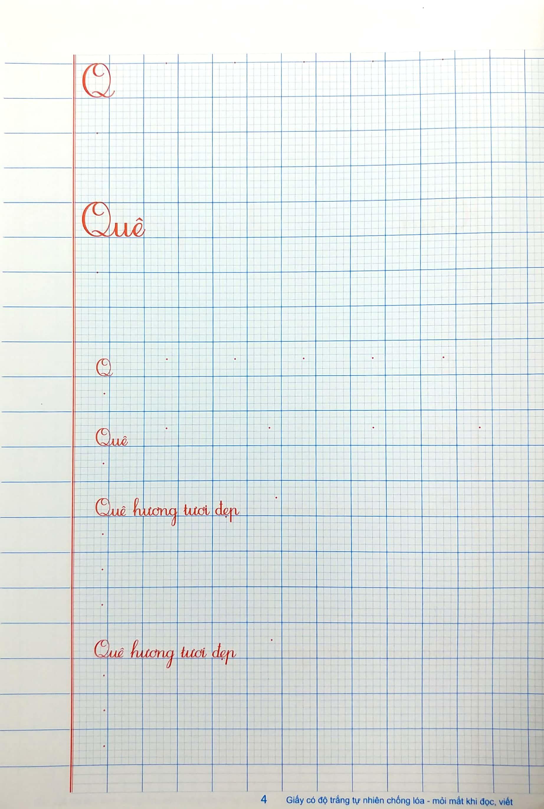 Vở Ô Li Có Mẫu Chữ 2 Quyển 2 (2017)