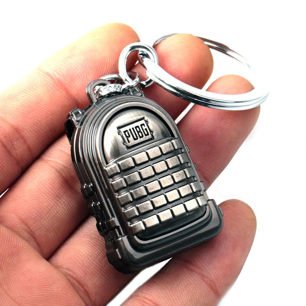 Móc khóa balo 3 loại móc khóa PUBG dập logo PUBG màu sáng