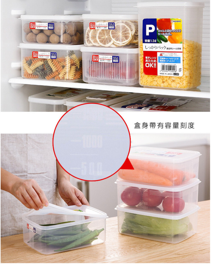 Hộp Nhựa Đựng Thức Phẩm Cao Cấp 900ml - Nội Địa Nhật