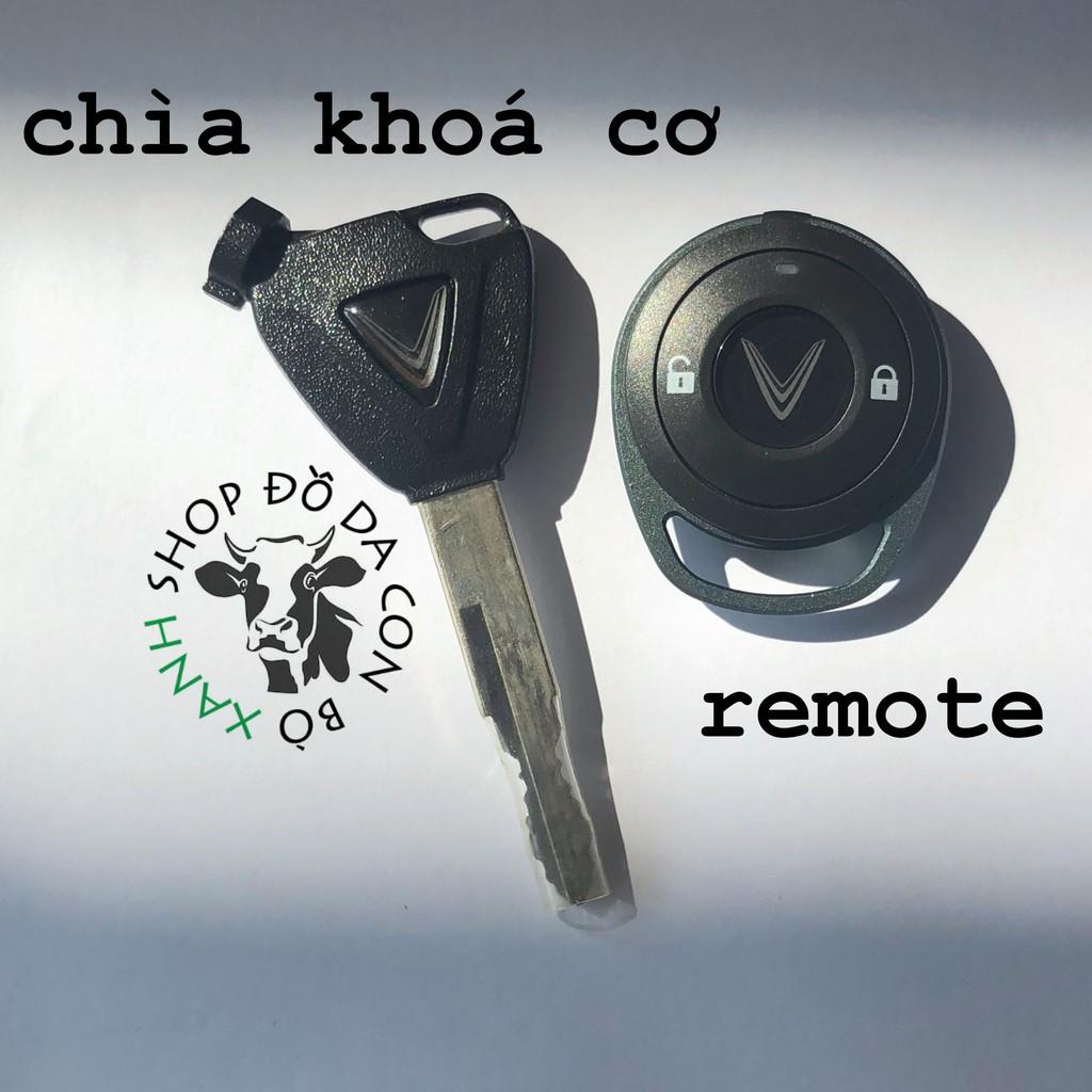 Bao da dành cho chìa khoá Xe điện Vinfast Klara, Remote tìm xe chống trộm handmade da thật