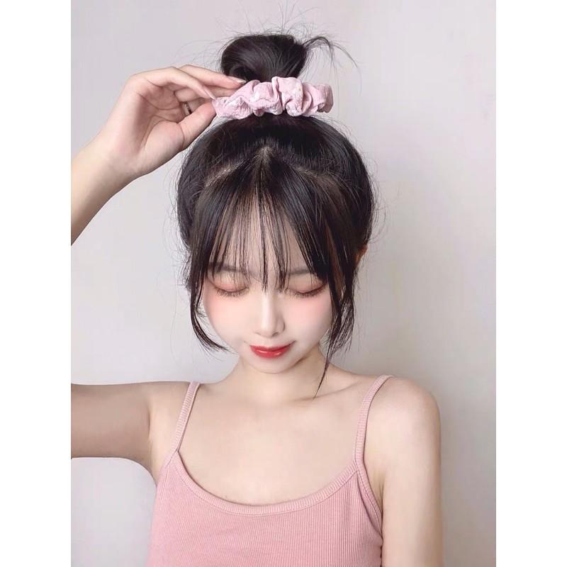 Dây cột tóc - scrunchies hoa cúc