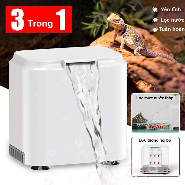 Bộ lọc nước thấp bể rùa 3 trong 1