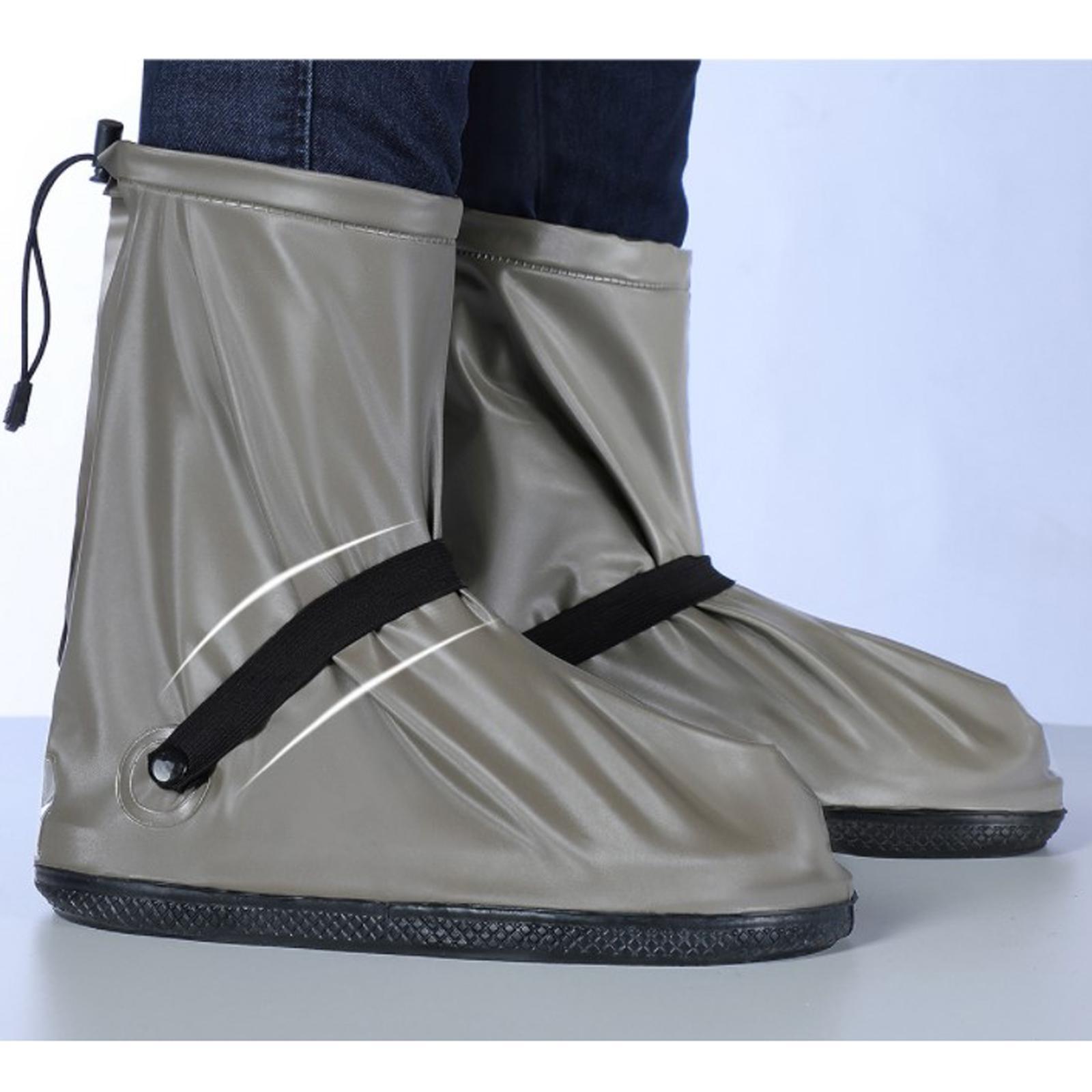 PVC Waterproof Rain Shoes Cover Overshoes Snow Protection for Adults Camping