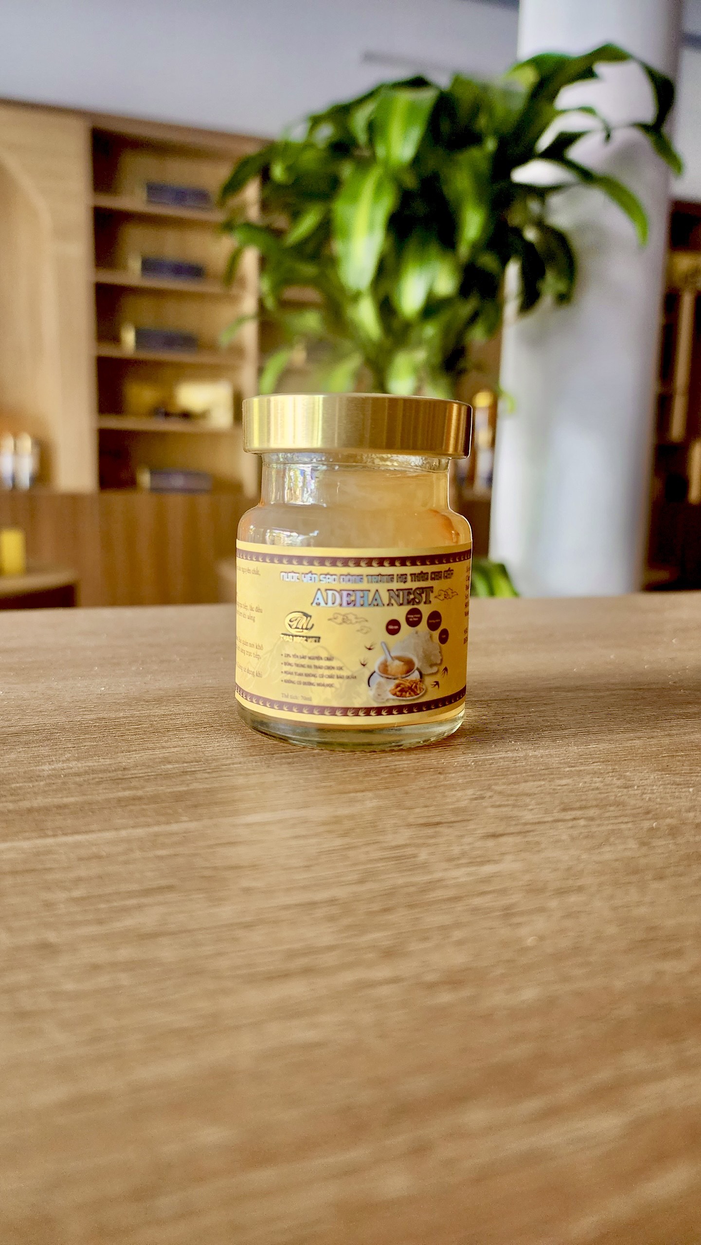 Yến hũ chưng sẵn đông trùng hạ thảo Adeha Nest 32% yến - 1 hũ không đường hoá học, không chất bảo quản, % yến cao, đông trùng hạ thảo chất lượng