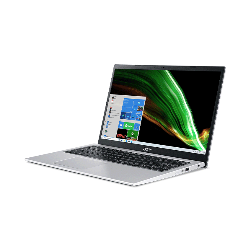 Máy Tính Xách Tay Laptop Acer Aspire 3 A315-58-35AG (Core i3-1115G4, 4GB Ram, 256GB NVMe SSD, 15.6 inch FHD, Win11H, Bạc, 1.7Kg) - Hàng Chính Hãng