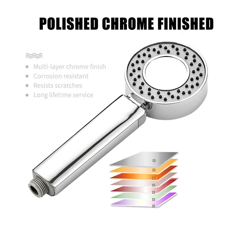 Đầu vòi hoa sen cầm tay Xịt hai mặt SPA được đánh bóng Chrome, đầu vòi sen cao áp