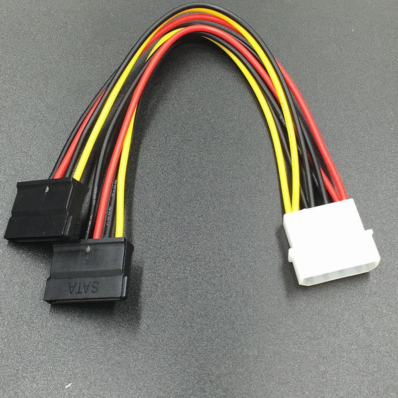 1PCS serial ATA SATA 4 PIN IDE Molex đến 1/2/3 của 15 PIN HDD Bộ chuyển đổi bộ chuyển đổi cáp nóng trên toàn thế giới