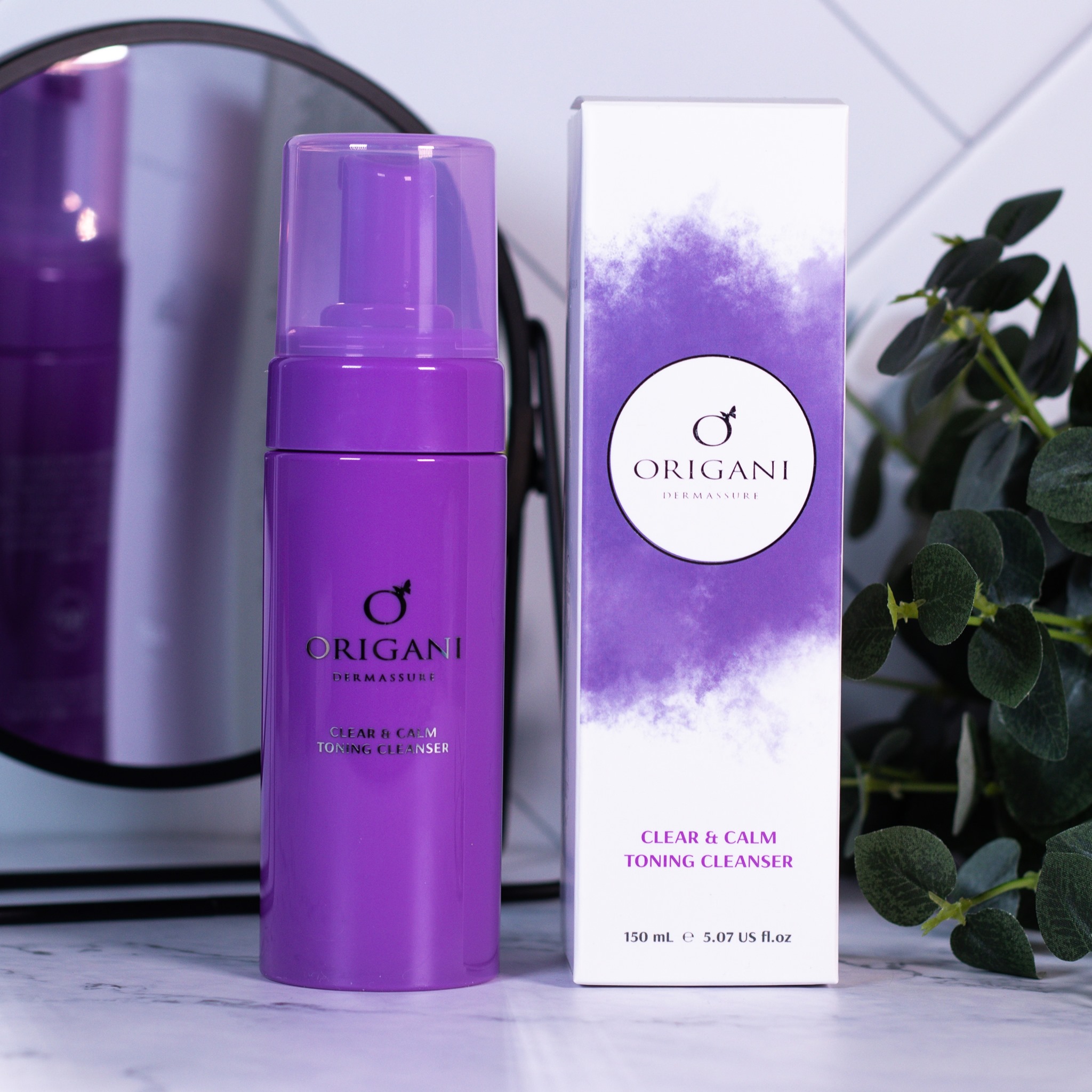 Sữa Rửa Mặt Origani Dermassure - Clear & Calm Toning Cleanser - Có Chứng Nhận Hữu Cơ - Xuất Xứ Úc - Giúp làm Sạch Bụi Bẩn Bã Nhờn, Cân Bằng Độ PH Và Kiềm Dầu