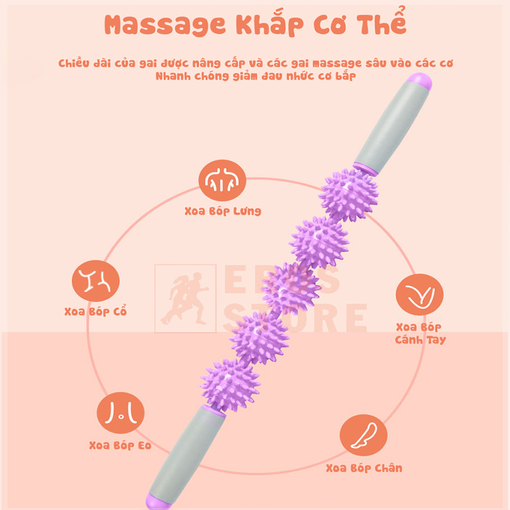 Thanh tay Massage M3, Con lăn massage chất lượng cao, massage cơ thể EROS