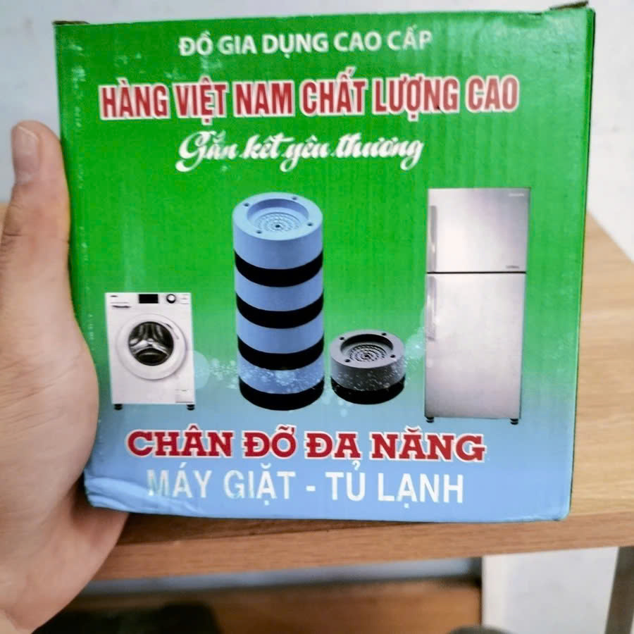 Hộp 4  đế nhựa  kê chân máy giặt ,tủ lạnh ,chống rung ,chống ồn ,chống trượt ,độ bền cao phù hợp tất cả các loại máy 