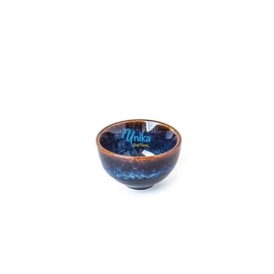 Cốc Uống Nước Chè Men Xanh Hoả Biến 7x4cm - Chén Uống Nước Chè - Chén Trà - Chén Chè - Gốm Sứ Bát Tràng
