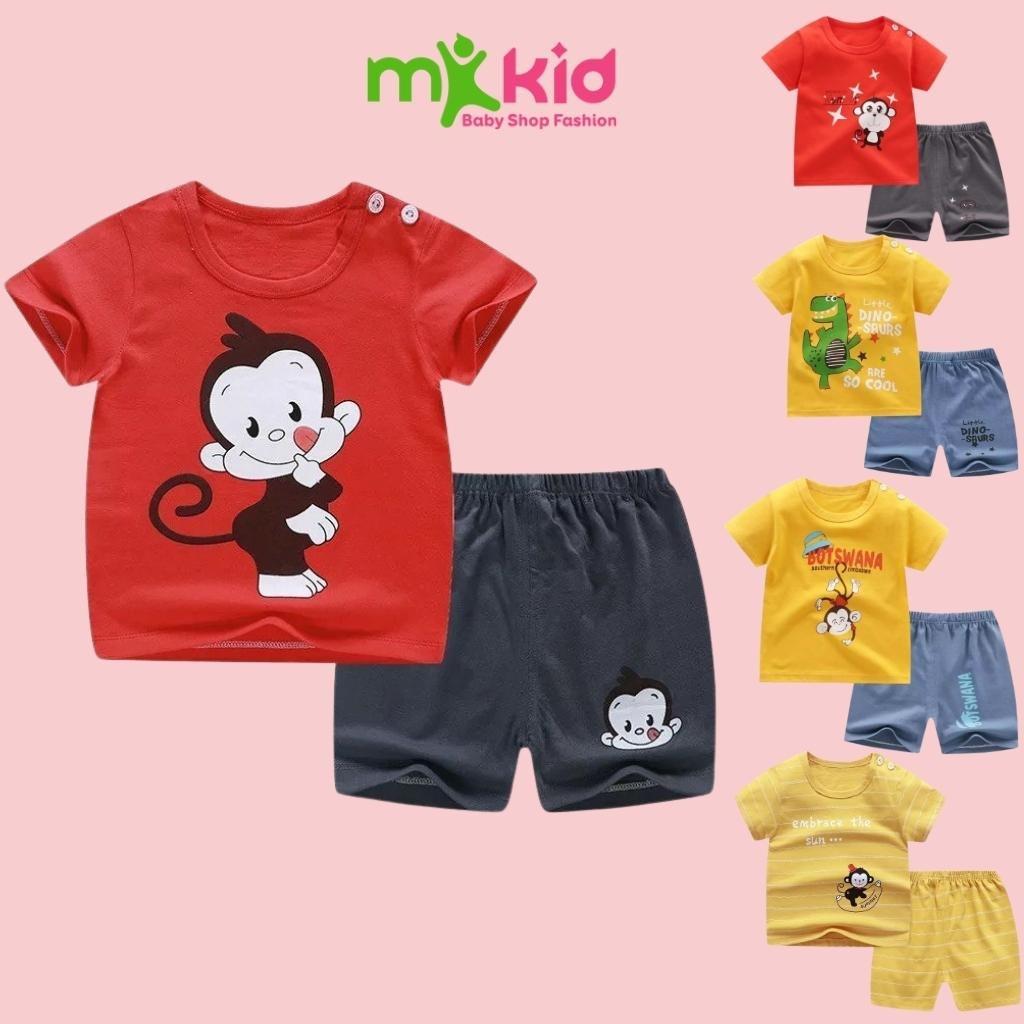Bộ Cộc Tay cho Bé Trai Minky Mom Chất Thun Lạnh Cao Cấp Đồ Bộ Cho Bé Mặc nhà , bộ quần áo trẻ em dễ thương mùa hè