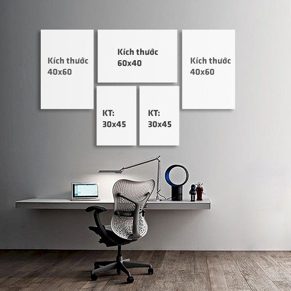 Bộ 5 Tranh Trang Trí "Thành Phố Hiện Đại" - W392